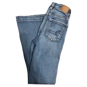American Eagle Next Level Stretch Super High Rise Flare Jeans size 0
